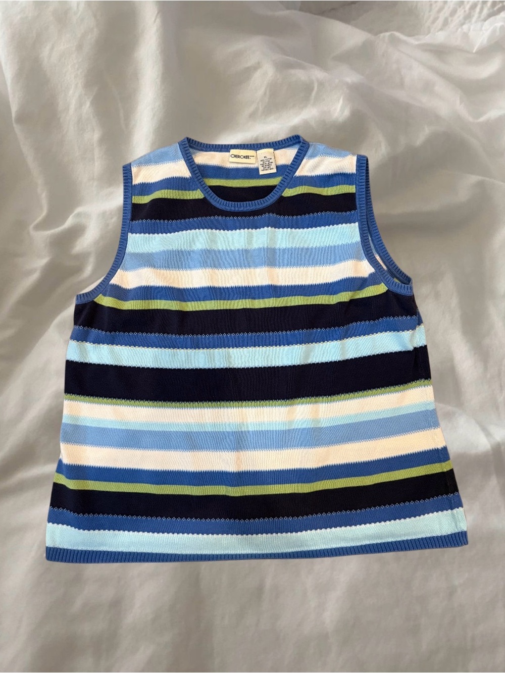 Woman’s y2k knit striped tank top